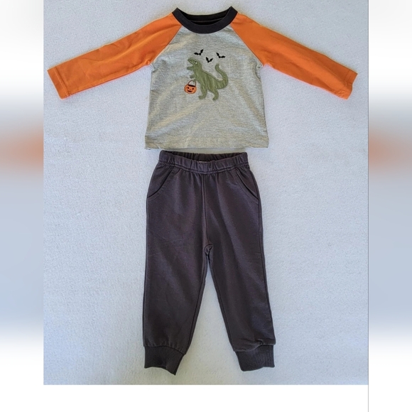 planet cotton Size 12 Months  2 piece Boys set halloween - Picture 1 of 11